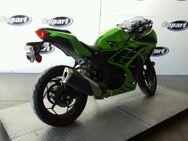 JKAEX8A11EA008501 - 2014 KAWASAKI EX300 A GREEN photo 4