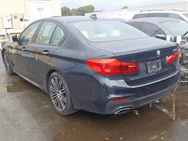 WBAJE5C31HG913679 - 2017 BMW 540 I BLUE photo 3