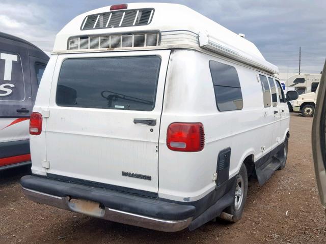 2B6KB31YXXK547699 - 1999 DODGE RAM VAN B3 WHITE photo 4