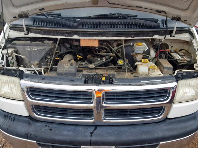 2B6KB31YXXK547699 - 1999 DODGE RAM VAN B3 WHITE photo 7