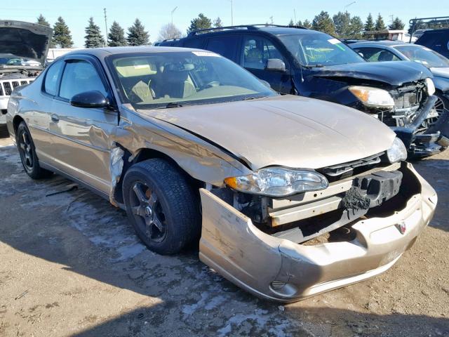 2G1WW12E849441175 - 2004 CHEVROLET MONTE CARL 金色 照片 1