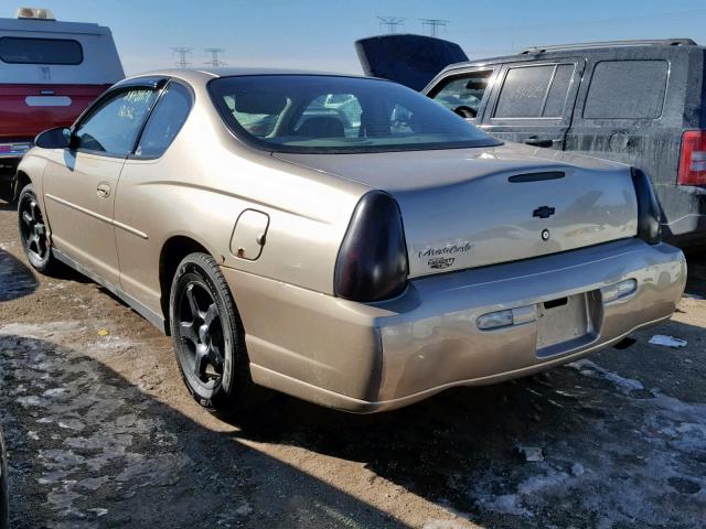 2G1WW12E849441175 - 2004 CHEVROLET MONTE CARL 金色 照片 3