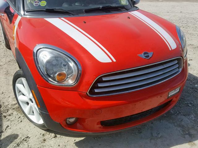 WMWZB3C5XCWM06523 - 2012 MINI COOPER COU RED photo 9