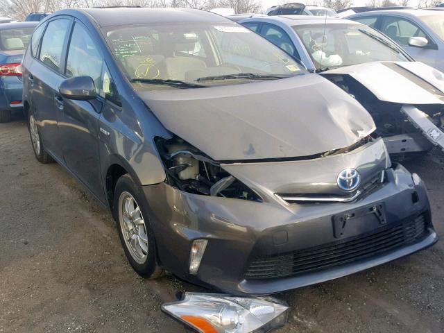 JTDZN3EU8EJ014655 - 2014 TOYOTA PRIUS V GRAY photo 1