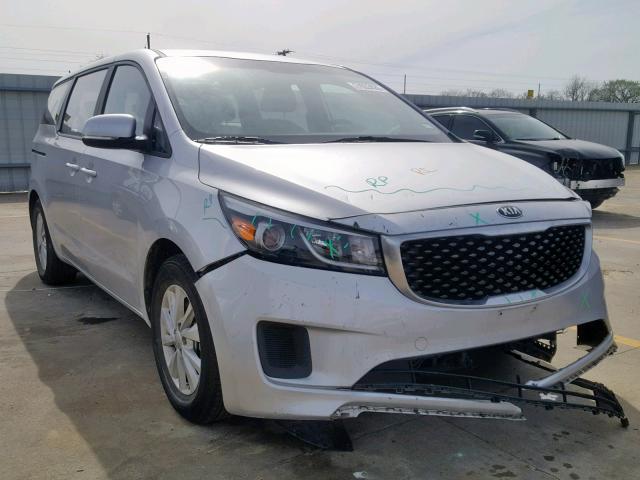 KNDMA5C10F6034509 - 2015 KIA SEDONA L GRAY photo 1