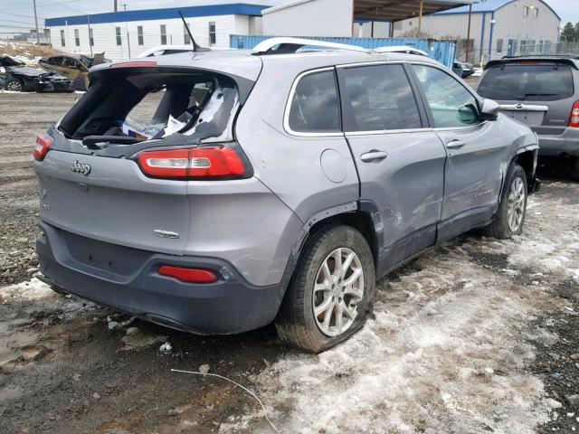 1C4PJMCB9FW576921 - 2015 JEEP CHEROKEE L SILVER photo 4