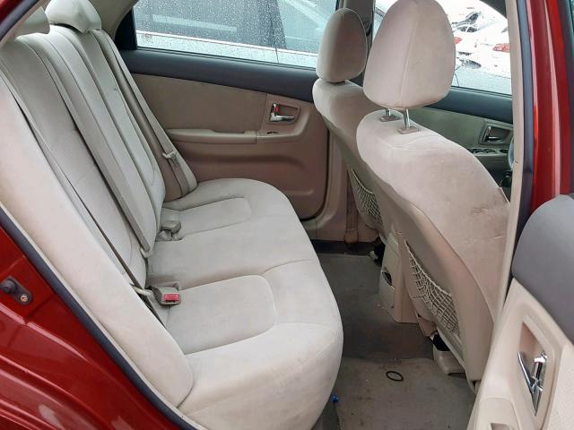 KNAFE122975461823 - 2007 KIA SPECTRA EX RED photo 6