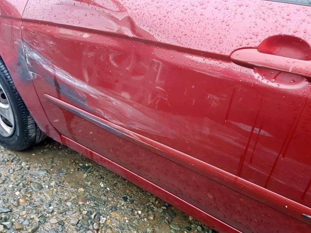 KNAFE122975461823 - 2007 KIA SPECTRA EX RED photo 9