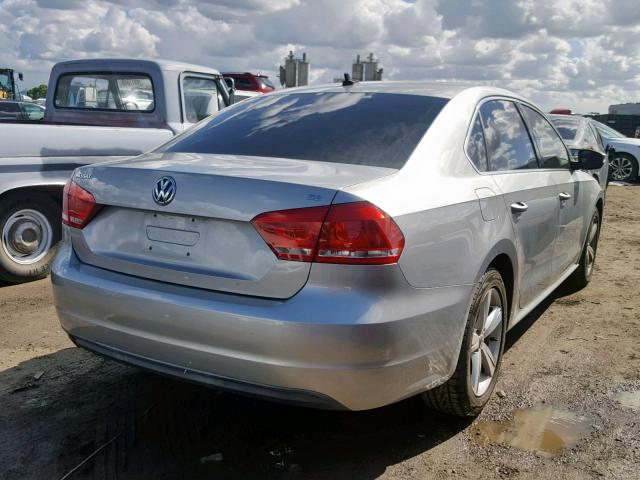 1VWBP7A30DC030834 - 2013 VOLKSWAGEN PASSAT SE GRAY photo 4