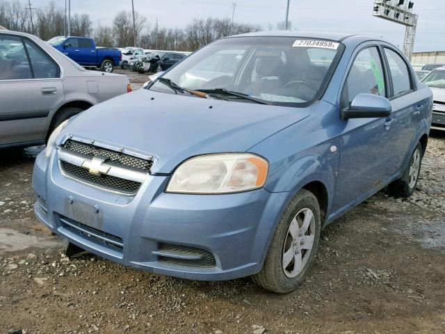 KL1TD566X7B164341 - 2007 CHEVROLET AVEO BASE Көк фото 2