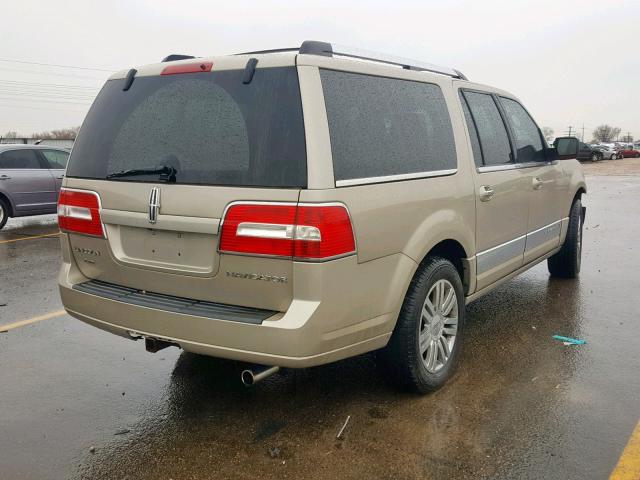 5LMFL27528LJ13014 - 2008 LINCOLN NAVIGATOR TAN photo 4