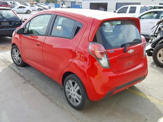 KL8CD6S9XFC719806 - 2015 CHEVROLET SPARK 1LT RED photo 3