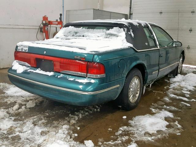 1MELM62W4VH600582 - 1997 MERCURY COUGAR XR7 TURQUOISE photo 4