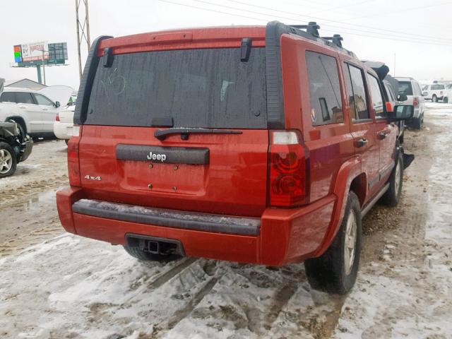 1J8HG48N46C338992 - 2006 JEEP COMMANDER RED photo 4