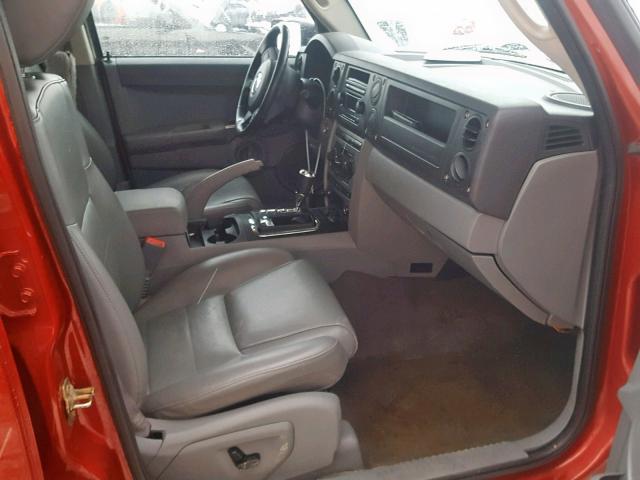 1J8HG48N46C338992 - 2006 JEEP COMMANDER RED photo 5