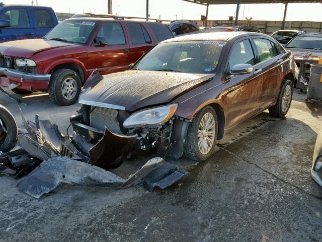 1C3CCBCB6CN176429 - 2012 CHRYSLER 200 LIMITE BROWN photo 2