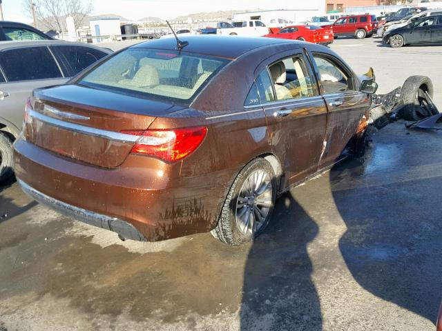 1C3CCBCB6CN176429 - 2012 CHRYSLER 200 LIMITE BROWN photo 4