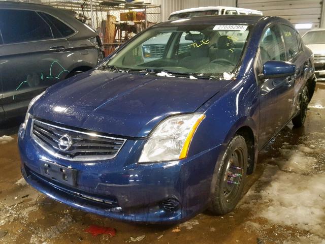 3N1AB6AP3CL782088 - 2012 NISSAN SENTRA 2.0 BLUE photo 2