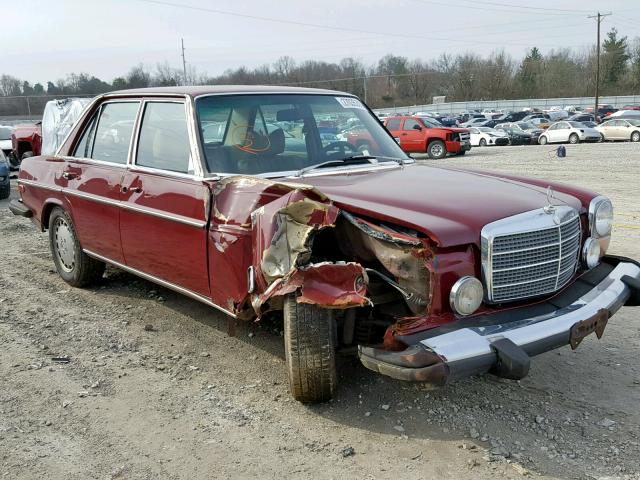 11406012122632 - 1976 MERCEDES-BENZ 280 BURGUNDY photo 1