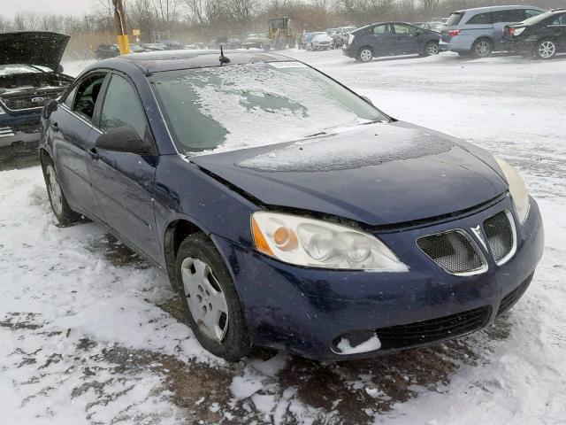 1G2ZF57B684213599 - 2008 PONTIAC G6 VALUE L BLUE photo 1