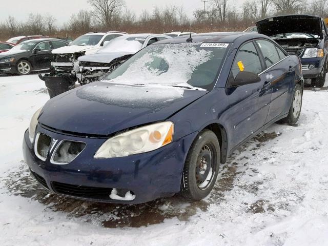 1G2ZF57B684213599 - 2008 PONTIAC G6 VALUE L BLUE photo 2