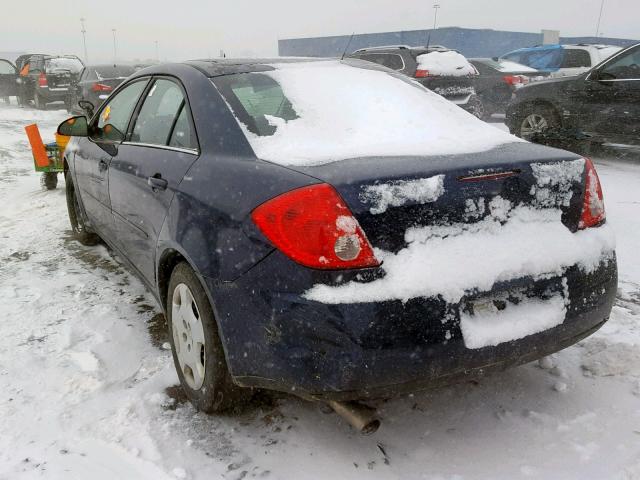 1G2ZF57B684213599 - 2008 PONTIAC G6 VALUE L BLUE photo 3