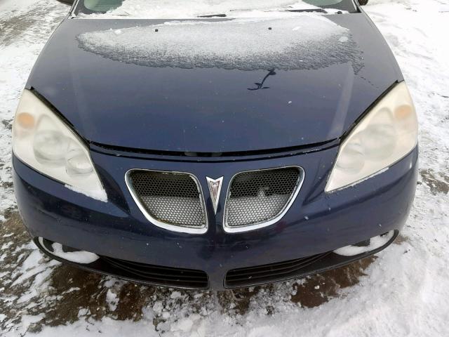 1G2ZF57B684213599 - 2008 PONTIAC G6 VALUE L BLUE photo 7