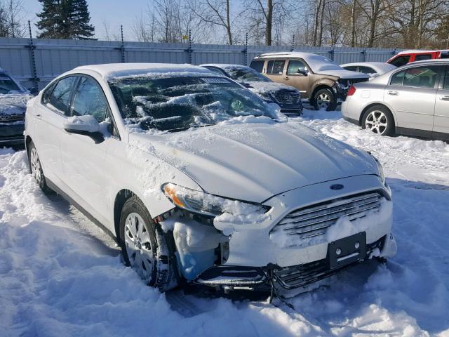 3FA6P0G75DR182069 - 2013 FORD FUSION S WHITE photo 1