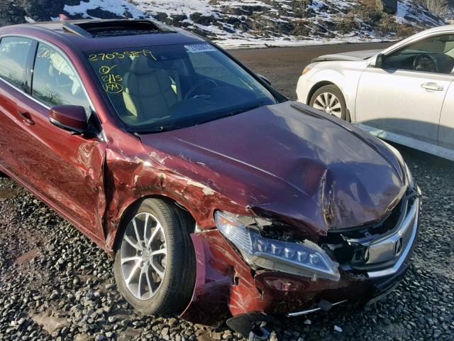 19UUB3F77FA009395 - 2015 ACURA TLX ADVANC 栗色 照片 9