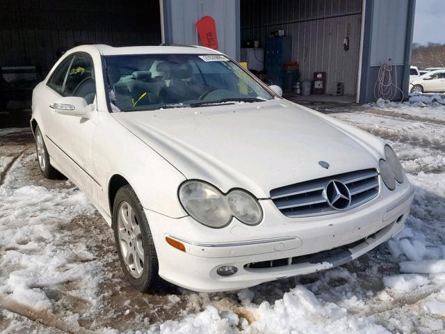 WDBTJ65J54F116732 - 2004 MERCEDES-BENZ CLK 320C WHITE photo 1