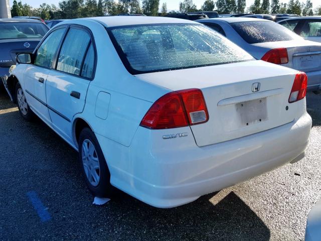 2HGES16324H638731 - 2004 HONDA CIVIC DX V WHITE photo 3