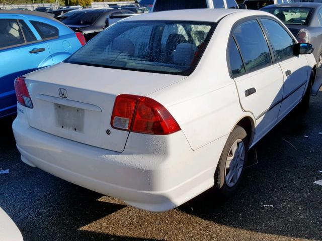 2HGES16324H638731 - 2004 HONDA CIVIC DX V WHITE photo 4