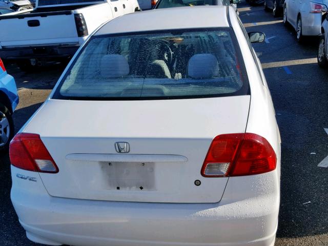 2HGES16324H638731 - 2004 HONDA CIVIC DX V WHITE photo 9