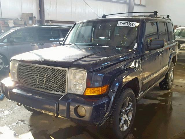 1J8HG58N86C170344 - 2006 JEEP COMMANDER BLUE photo 2