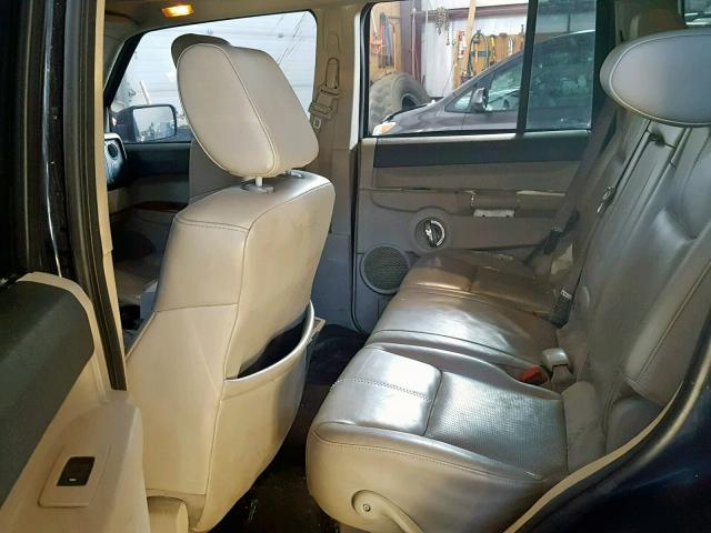 1J8HG58N86C170344 - 2006 JEEP COMMANDER BLUE photo 6