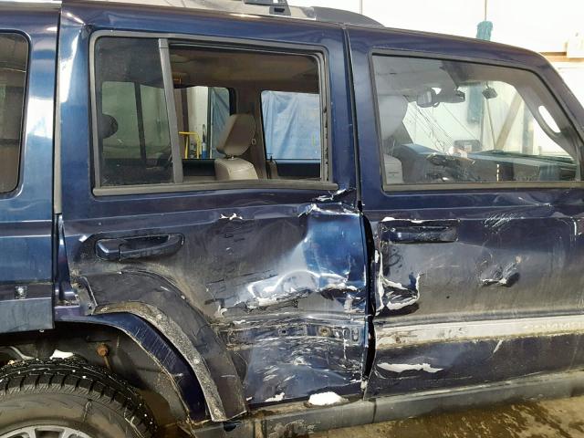 1J8HG58N86C170344 - 2006 JEEP COMMANDER BLUE photo 9