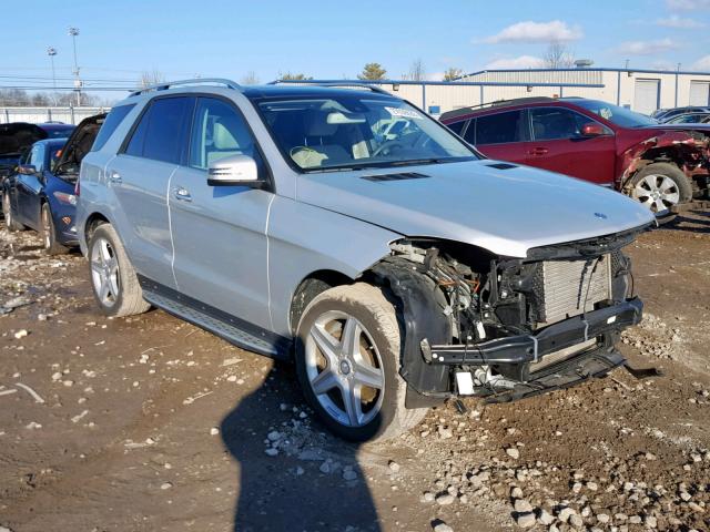 4JGDA2EB4EA271712 - 2014 MERCEDES-BENZ ML 350 BLU SILVER photo 1