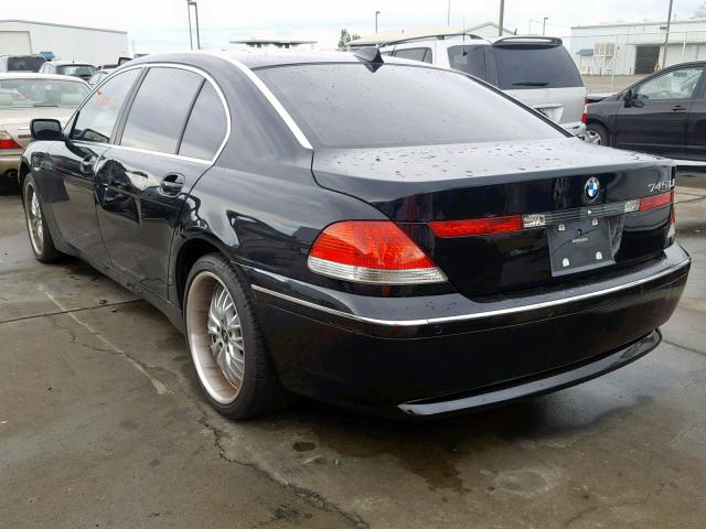 WBAGN63443DS44309 - 2003 BMW 745 LI BLACK photo 3