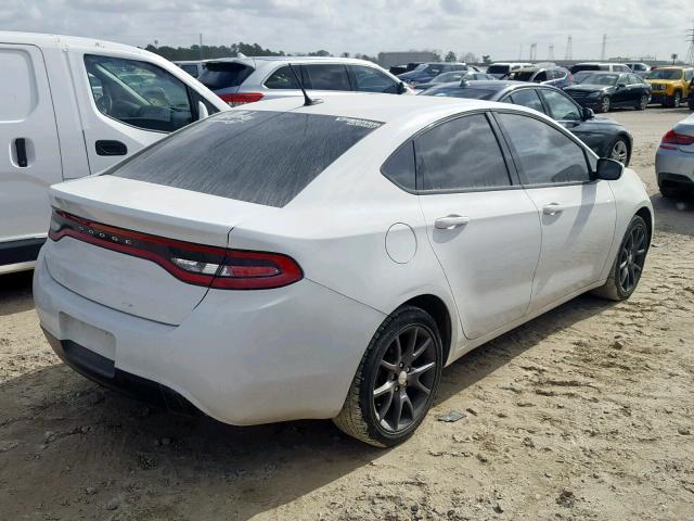 1C3CDFFA7GD820281 - 2016 DODGE DART SXT S WHITE photo 4