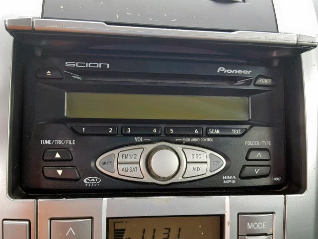 JTKDE167X60143228 - 2006 TOYOTA SCION TC ვერცხლისფერი ფოტო 9