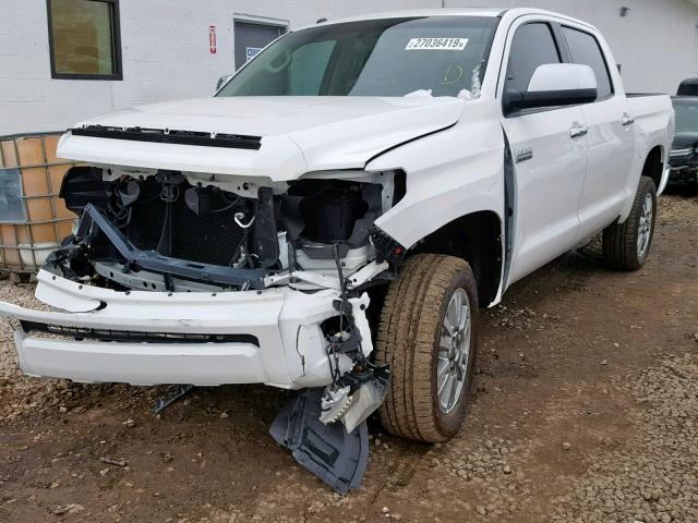 5TFAY5F19EX341244 - 2014 TOYOTA TUNDRA CRE WHITE photo 2