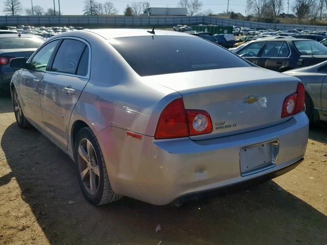 1G1ZC5E12BF296421 - 2011 CHEVROLET MALIBU 1LT ვერცხლისფერი ფოტო 3