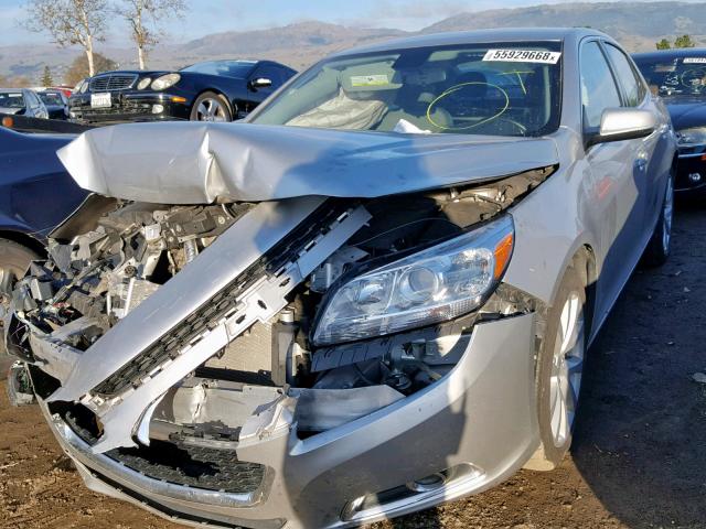 1G11E5SL8EF206545 - 2014 CHEVROLET MALIBU 2LT SILVER photo 2