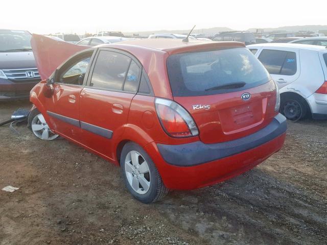 KNADE163476286269 - 2007 KIA RIO 5 SX RED photo 3