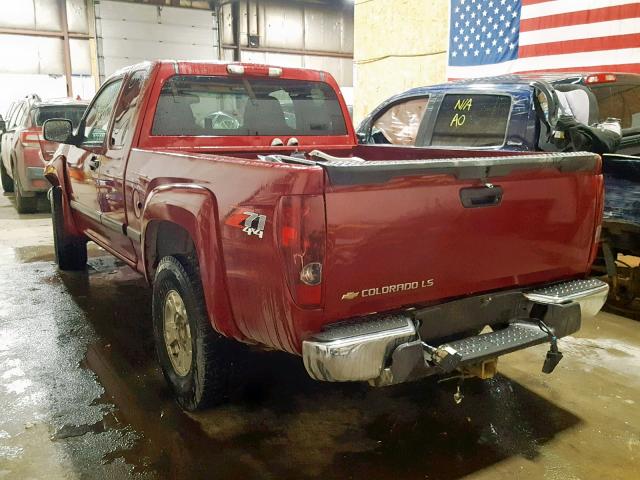 1GCDT196148113436 - 2004 CHEVROLET COLORADO RED photo 3