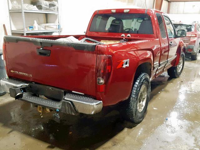 1GCDT196148113436 - 2004 CHEVROLET COLORADO RED photo 4