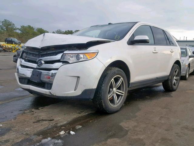 2FMDK4JC5CBA66232 - 2012 FORD EDGE SEL WHITE photo 2