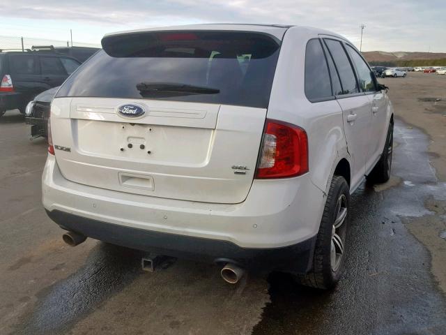 2FMDK4JC5CBA66232 - 2012 FORD EDGE SEL WHITE photo 4