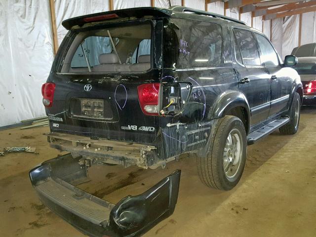 5TDBT48A65S234121 - 2005 TOYOTA SEQUOIA LI BLACK photo 4