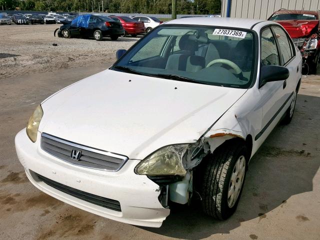 2HGEJ6528YH575939 - 2000 HONDA CIVIC DX WHITE photo 2